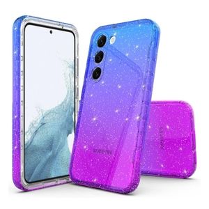 Samsung Galaxy S23 Case - NEW Blue & Purple Clear Glitter